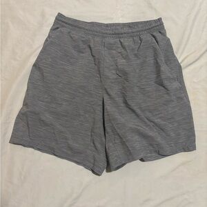 Men's Grey pace breaker 7” medium Lululemon shorts